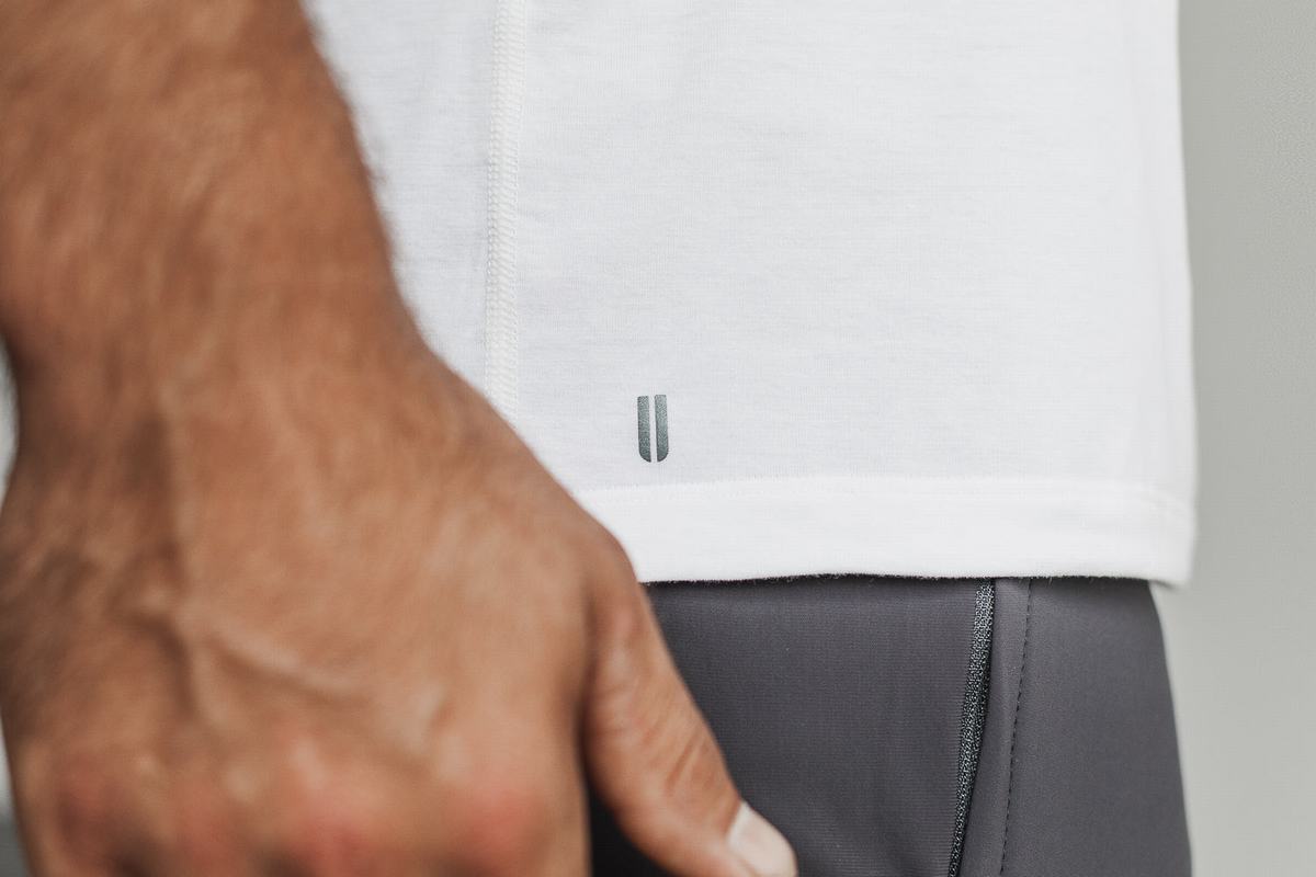 Nobull (Madison) Men's T Shirts White | Australia (GH1465)